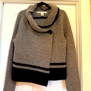 Button crossover sweater